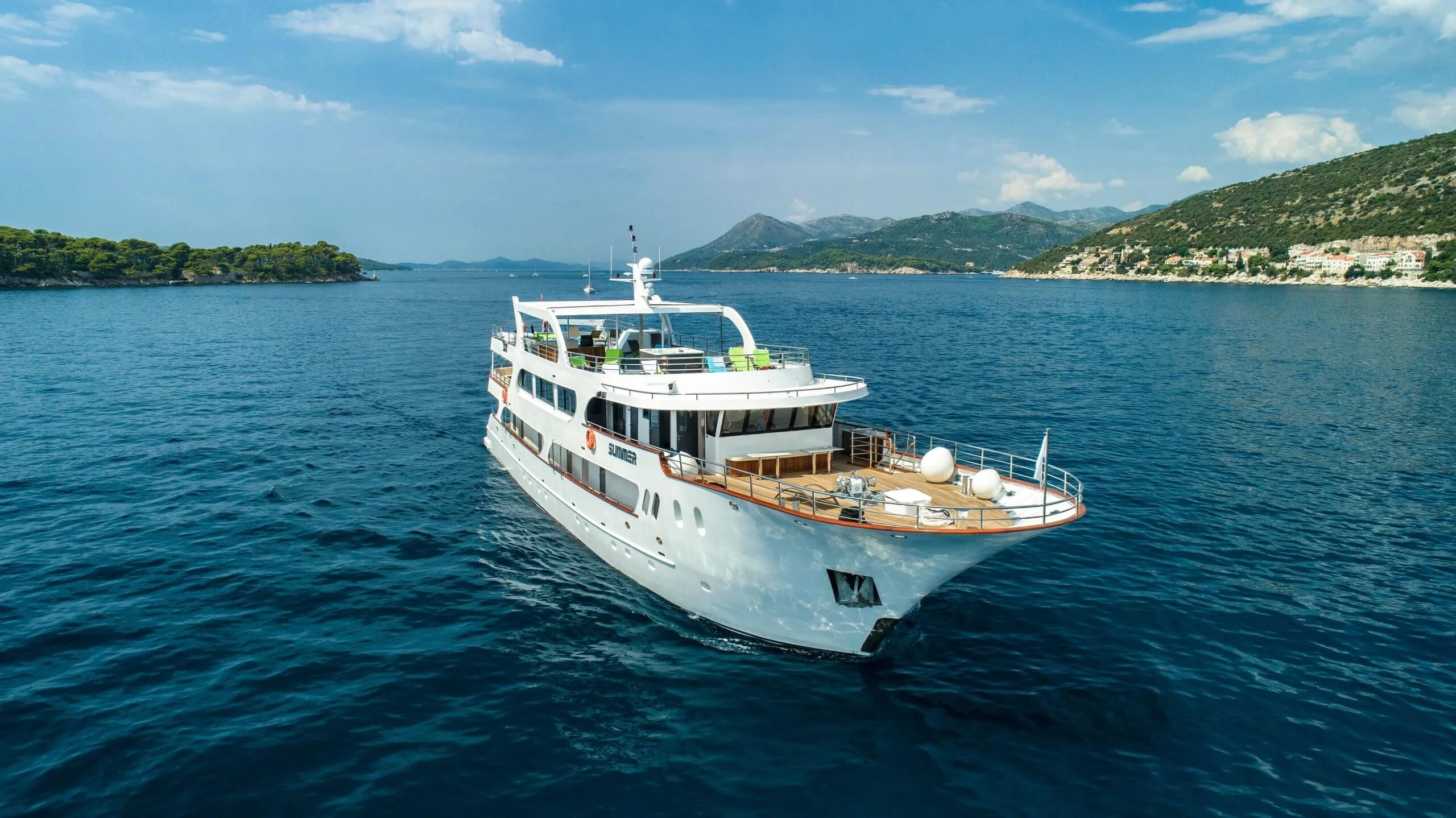 Summer cruise ship